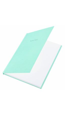 Блокнот МАЛЫЙ ФОРМАТ 110х147 мм, А6, 80 л., твердый, клетка, BRAUBERG "Minimal", мятный, 116451