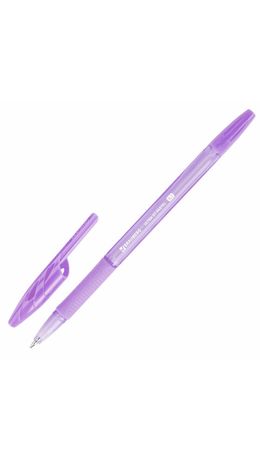 Ручка шариковая с грипом BRAUBERG "ULTRA GT PASTEL", СИНЯЯ, корпус ассорти, линия 0,35 мм, 144053