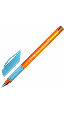 Ручка шариковая масляная с грипом BRAUBERG "Extra Glide GT Sky Blue", СВЕТЛО-СИНЯЯ, игольчатый узел 0,7 мм, линия письма 0,35 мм, 144074