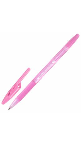 Ручка шариковая с грипом BRAUBERG "ULTRA GT PASTEL", СИНЯЯ, корпус ассорти, линия 0,35 мм, 144053