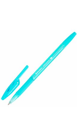 Ручка шариковая с грипом BRAUBERG "ULTRA GT PASTEL", СИНЯЯ, корпус ассорти, линия 0,35 мм, 144053