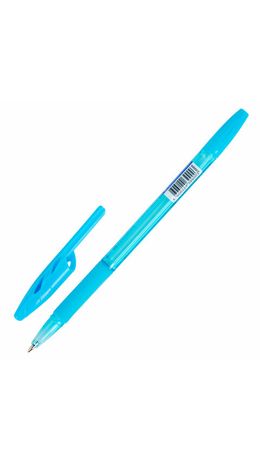 Ручка шариковая с грипом BRAUBERG "ULTRA GT NEON", СИНЯЯ, корпус ассорти, линия 0,35 мм, 144054
