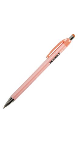 Ручка шариковая автоматическая BRAUBERG "Stripes Pastel", СИНЯЯ, корпус ассорти, пишущий узел 0,5 мм, линия письма 0,3 мм, 144220