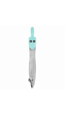 Готовальня BRAUBERG SCHOOL KIT, 8 предметов, циркуль 115 мм, чертежные принадлежности, мятный цвет, 210705