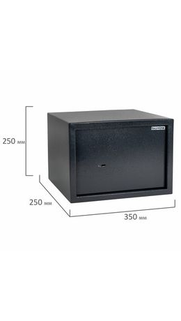 Сейф мебельный DASWERK SC-250KL (250х350х250 мм), ключевой замок, графит, 291342