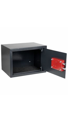 Сейф мебельный DASWERK SC-250KL (250х350х250 мм), ключевой замок, графит, 291342
