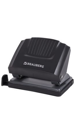 Дырокол BRAUBERG "SUPER", до 20 листов, черный, 272742