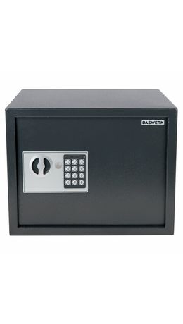 Сейф мебельный DASWERK SC-300EL (300х380х300 мм), электронный замок, графит, 291346