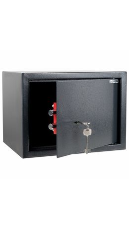 Сейф мебельный DASWERK SC-250KL (250х350х250 мм), ключевой замок, графит, 291342