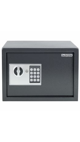 Сейф мебельный DASWERK SC-250EL (250х350х250 мм), электронный замок, графит, 291343