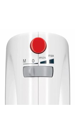 Миксер BOSCH MFQ3010, 300 Вт, 2 скорости, 2 венчика, 2 крюка для теста, белый