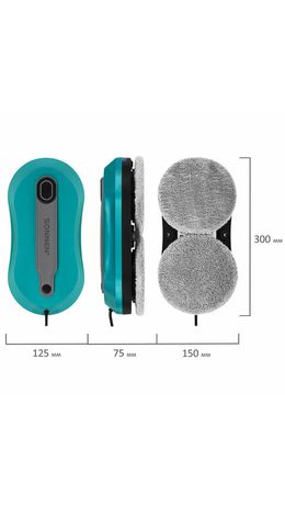 Робот-мойщик окон SONNEN Tech RWC-124 DUAL SPRAY, датчик от падения, 26 салфеток, приложение, 456237