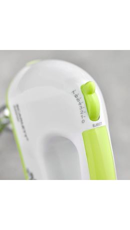 Миксер SCARLETT SC-HM40S05, 300Вт, 7 скоростей, 2 венчика, 2 крюка для теста, белый