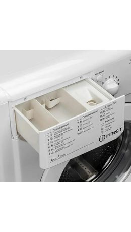 Стиральная машина INDESIT IWSC 6105, 1000 об/мин, 6 кг, фронтальная загрузка, 16 программ, белая, 869990767720
