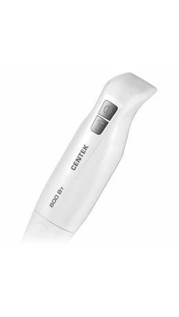 Блендер погружной CENTEK CT-1341, 600 Вт, 2 скорости, 1 насадка, белый, CT-1341 White