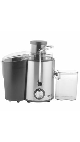 Соковыжималка CENTEK CT-1209, 600 Вт, стакан 0,5 л, емкость для жмыха 1,5 л, металл, сталь/черный