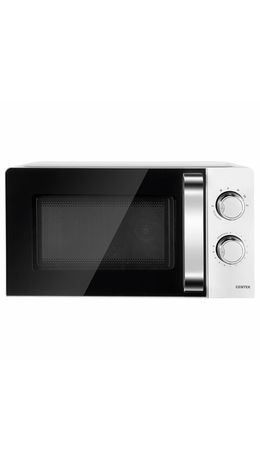 Микроволновая печь CENTEK CT-1575, объем 20 л, мощность 700 Вт, механическое управление, белая, CT-1575 White