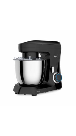 Миксер планетарный BQ (БИ-КЬЮ) MX342, 1600 Вт, 10 скоростей, 3 насадки, металлическая чаша 4,5 л, черный, 86195975