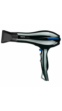 Фен CENTEK CT-2227 Professional, 2200 Вт, 2 скорости, 3 температурных режима, черный