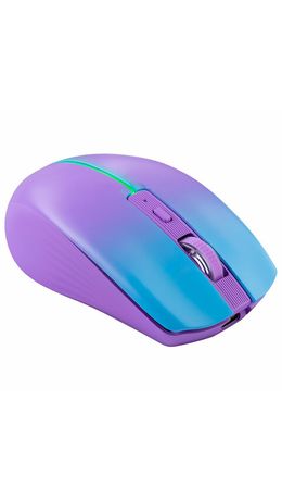 Мышь беспроводная бесшумная DEFENDER Mystery MM-301 LED, 5 кнопок + колесо-кнопка, фиолетовая, 52301