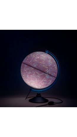 Глобус интерактивный + очки VR, политический / звездного неба GLOBEN, 25 см, подсветкой, INT12500308