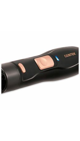 Фен-расческа CENTEK CT-2059, 1200 Вт, 2 скорости, 2 температурных режима, 3 насадки, черная