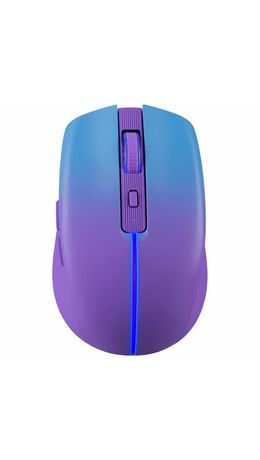 Мышь беспроводная бесшумная DEFENDER Mystery MM-301 LED, 5 кнопок + колесо-кнопка, фиолетовая, 52301