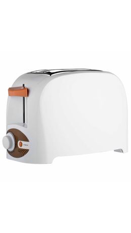 Тостер CENTEK CT-1420, 750 Вт, 2 тоста, 7 режимов, пластик, белый