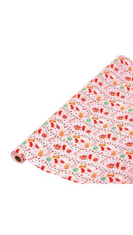 Бумага упаковочная мелованная BIG SIZE новогодняя "Cosy XMAS", 0,7х10 м, ЗОЛОТАЯ СКАЗКА, 592196