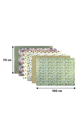 Бумага упаковочная новогодняя С ЭФФЕКТАМИ (1 шт.) "Gold&Green", 70х100 см, ассорти, ЗОЛОТАЯ СКАЗКА, 592186