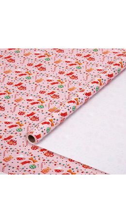 Бумага упаковочная мелованная BIG SIZE новогодняя "Cosy XMAS", 0,7х10 м, ЗОЛОТАЯ СКАЗКА, 592196