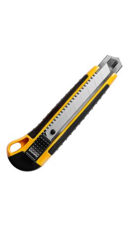Нож универсальный мощный 25 мм BRAUBERG EXTRA, автофиксатор, резиновые вставки, 238731