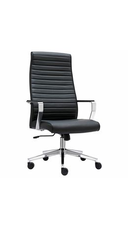 Кресло BRABIX PREMIUM Solo EX-730, алюминий, хром, экокожа, черное, 532936
