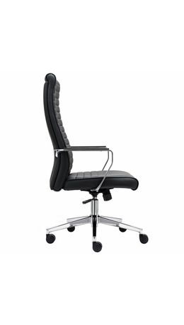 Кресло BRABIX PREMIUM Solo EX-730, алюминий, хром, экокожа, черное, 532936