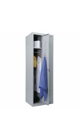 Шкаф металлический для одежды BRABIX "LK 21-50", 2 секции, 1830*500*500 мм, 29кг, 291379