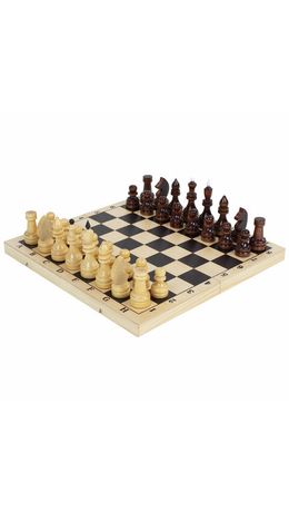 Шахматы турнирные, деревянные, лакированные, глянцевые, доска 40*40 см, ЗОЛОТАЯ СКАЗК, 665363