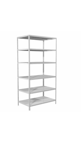 Стеллаж металлический BRABIX "MS 220/30-6", 2200*1000*300 мм, 6 полок, 291373