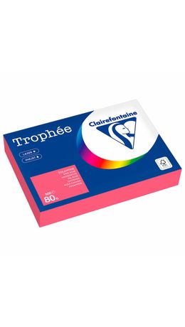 Бумага цветная CLAIREFONTAINE, А4, 80 г/м2, 500 л., пастель, розовый, Франция, 1997PC