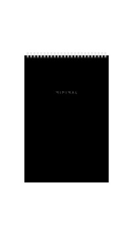 Блокнот ДЭК А4 198х297 мм, 80 л., КОМПЛЕКТ 2 шт., гребень, подложка, BRAUBERG "Minimal Classic", 116452