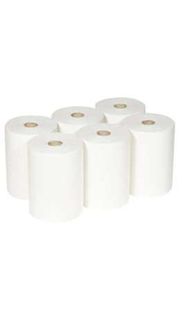 Полотенца бумажные рулонные KIMBERLY-CLARK Scott, КОМПЛЕКТ 6шт, Slimroll, 190м, белые, арт. 6697