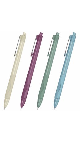 Ручка шариковая автоматическая с грипом BRAUBERG "COMFORT GRIP", СИНЯЯ, игольчатый наконечник 0,7 мм, линия письма 0,35 мм, 144323
