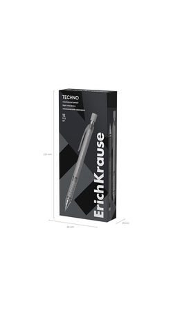 Карандаш механический с автоматической подачей грифеля 0,9 мм, ERICH KRAUSE "Techno", HB, 56014