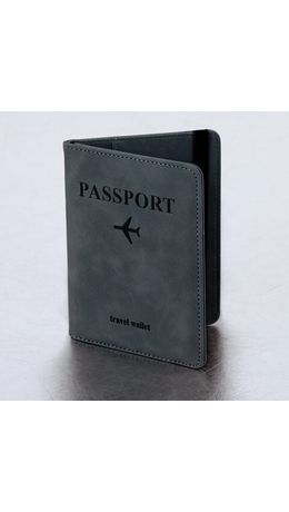 Обложка для паспорта и документов с защитой НАБОР 2 шт., 9 карманов, резинка, экокожа, темно-голубая/розовая, BRAUBERG, 238764