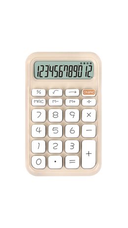 Калькулятор настольный BRAUBERG KW-500-BG (93x148 мм), 3D-кнопки, 12 разрядов, бежевый, 272955