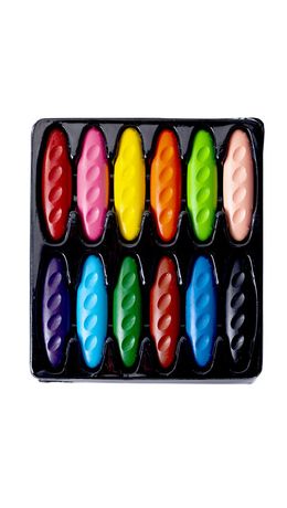 Восковые мелки фигурные BRAUBERG KIDS "Батоны", 12 цветов, 273093
