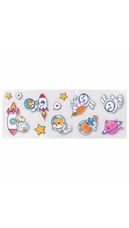 Восковые мелки фигурные BRAUBERG KIDS "РАКЕТА", НАБОР 36 цветов + НАКЛЕЙКИ В ПОДАРОК, 273084