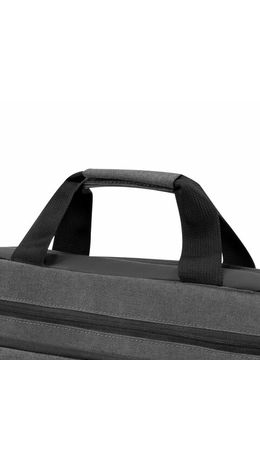 Сумка портфель HEIKKI FORWARD (ХЕЙКИ) с отделением для ноутбука 15,6", темно-серая, 29х40х9 см, 272611