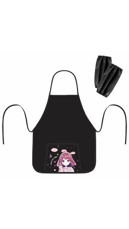 Фартук с нарукавниками для уроков труда ПИФАГОР, 1 карман, 46х54 см, "Anime girl", 273624