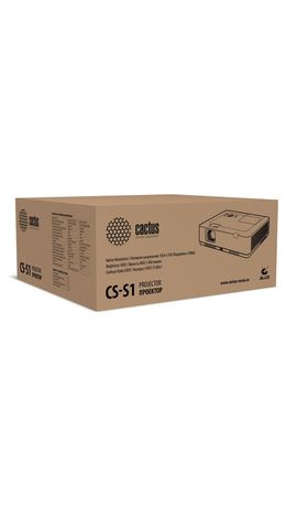 Проектор CACTUS CS-S1.WT, 3 LCD, 1024x768, 16:9, 4:3, 34000 лм, 15000:1, 3,06 кг