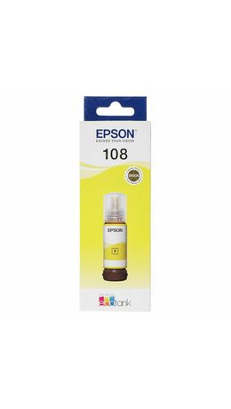 Чернила EPSON 108 (C13T09C44A) для СНПЧ EPSON L8050 /L8100 /L18050, желтые, ОРИГИНАЛЬНЫЕ